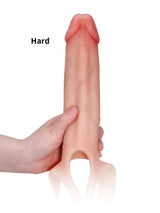 Hugedildo.com Seraphine 8-inch Realistic Hollow Platinum Silicone Strap-On Dildo