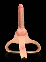 Hugedildo.com Zorvyn Lifelike Silicone Strap-On Dildo with Double Realistic Shaft