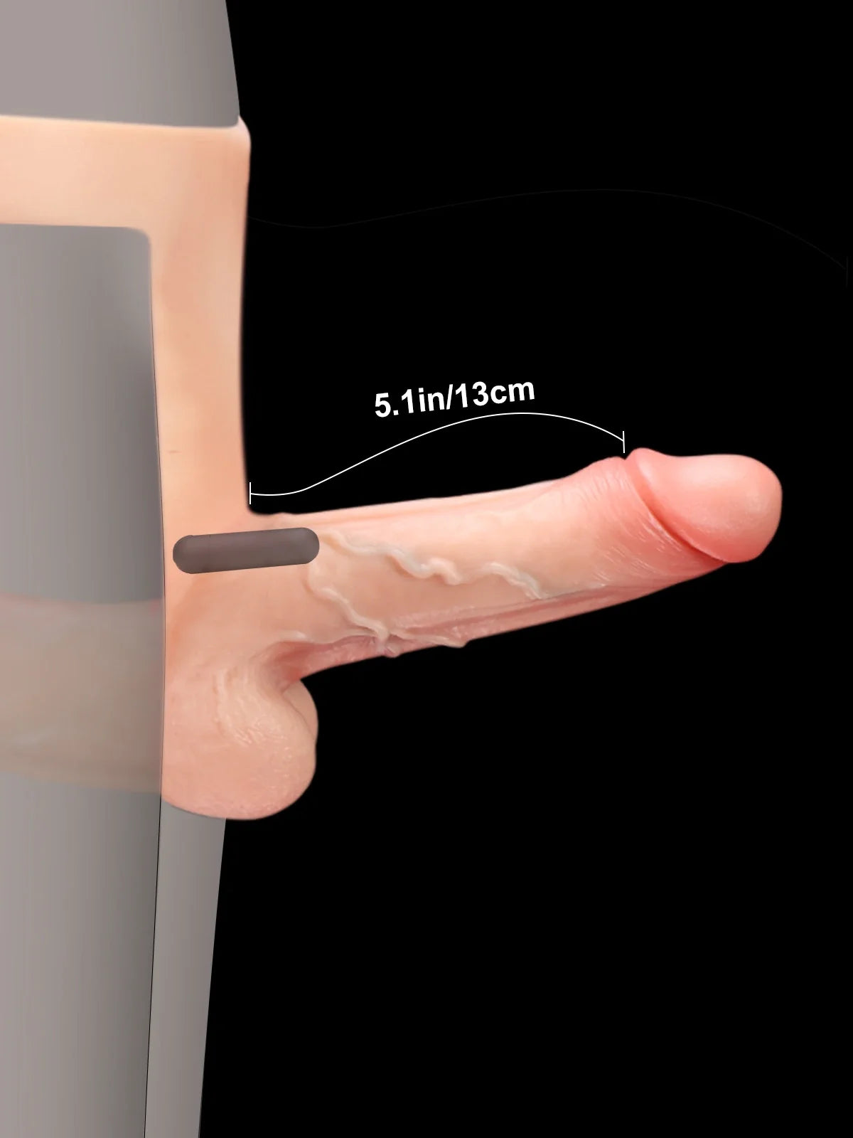 Hugedildo.com Zorvyn Lifelike Silicone Strap-On Dildo with Double Realistic Shaft