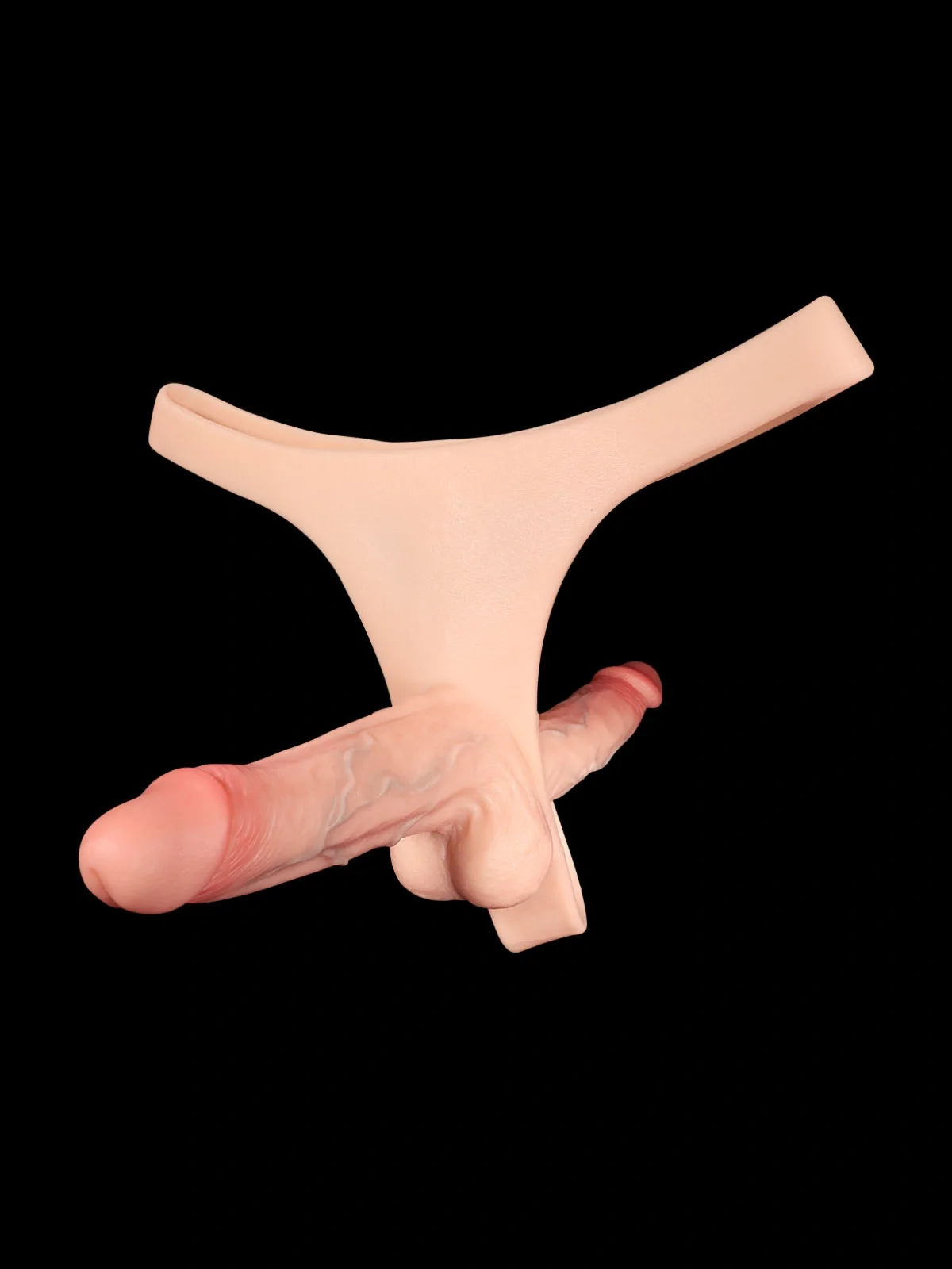 Hugedildo.com Zorvyn Lifelike Silicone Strap-On Dildo with Double Realistic Shaft