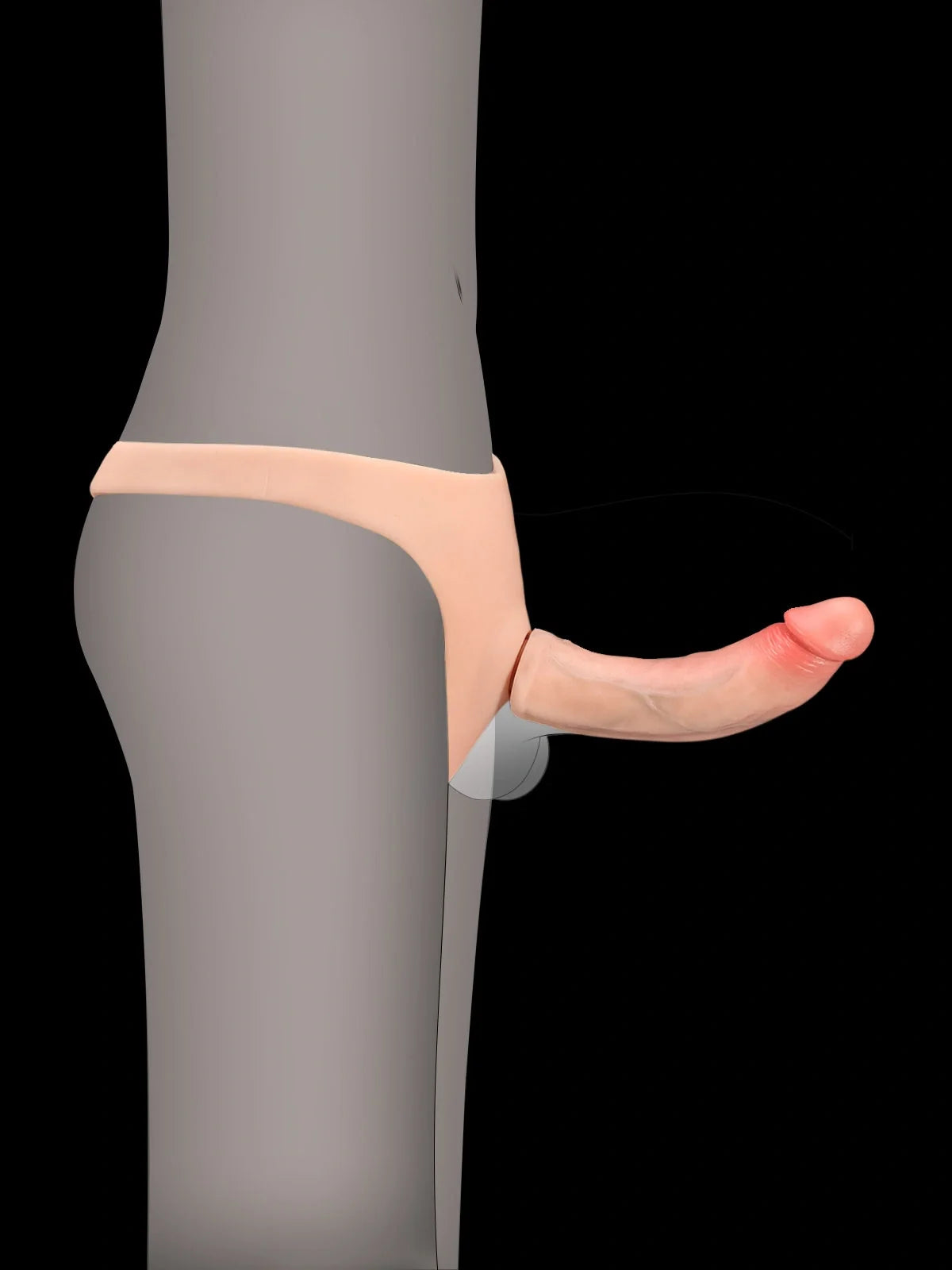 Hugedildo.com Thalyn Lifelike Silicone Strap-On with Interchangeable Realistic Shaft