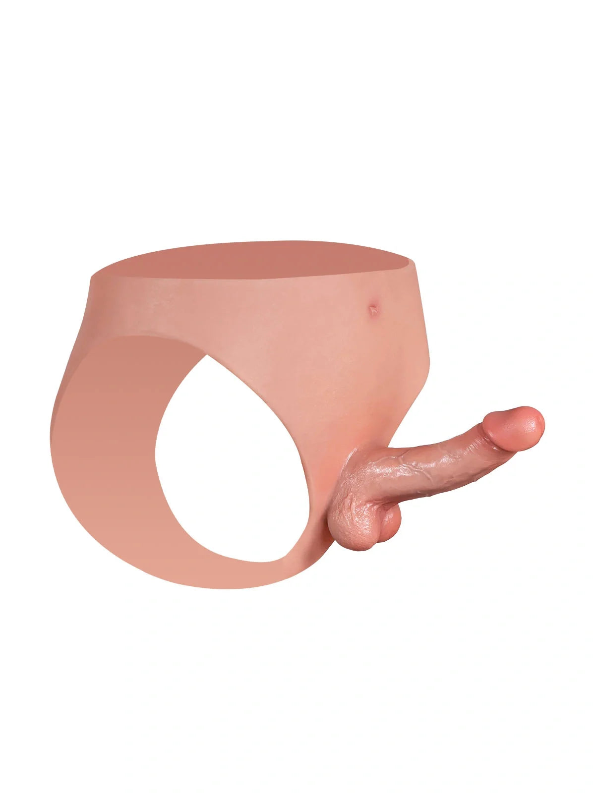 Hugedildo.com Arlo 5-inch Silicone Strap On With Small Dildo For Lesbian Beginners And Anal Sex