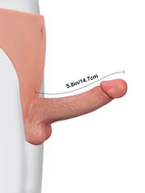 Hugedildo.com Arlo 5-inch Silicone Strap On With Small Dildo For Lesbian Beginners And Anal Sex
