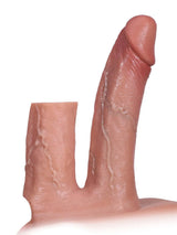 Hugedildo.com Jax 7-inch Best DP Strap On Dildo For Men & Silicone Penis Girth Sleeve