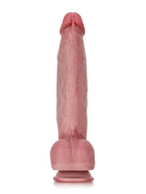 Hugedildo.com Shane 10-inch Flesh Sexy Glans Most Realistic Dildo With Metal Keel Bendable
