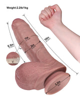 Simon: 10" x 2" Veiny Uncut Realistic Dildo with Sliding Skin and Big Balls