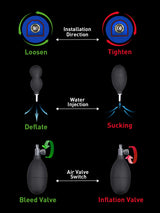 Skarn: 11.5″ x 2″ Blue Silicone Extra Long Inflatable Dildo