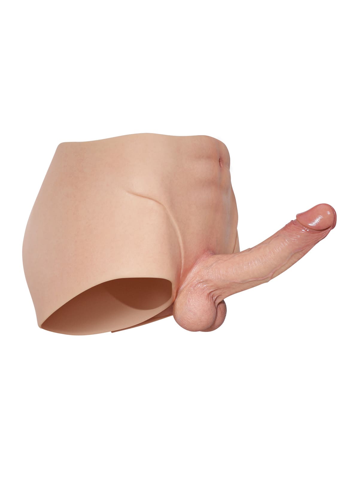 Hugedildo.com Beck 7-inch Full-Wrap Solid Silicone Strap-On Underwear with Realistic Dildo Design