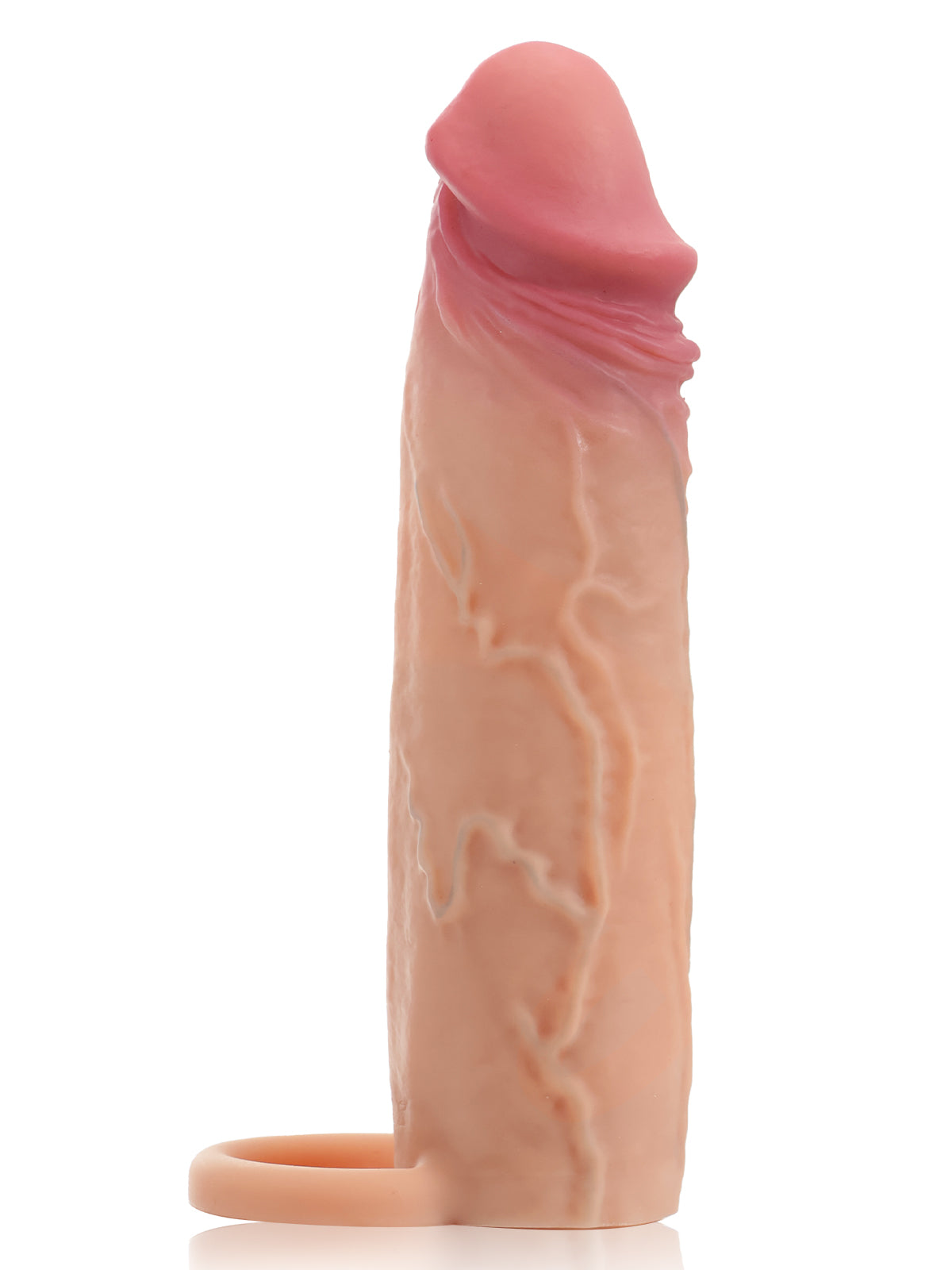 Hugedildo.com Stuart 7-inch Flesh Sliding Skin Vibrating Cock Sleeve