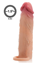 Hugedildo.com Stuart 7-inch Flesh Sliding Skin Vibrating Cock Sleeve