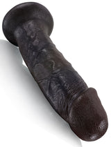 Hugedildo.com Tony 10-inch Black Soft Skin Huge Thick No Ball Dildo