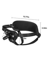 Hugedildo.com TPE + PU Leather Vac-U-Lock Strap On
