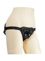 Hugedildo.com TPE + PU Leather Vac-U-Lock Strap On