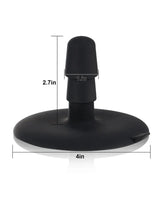 Hugedildo.com Ross 9-inch Tapered Curved Dildo with Raised Ridge and Veins