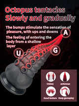 Vexis: 9″ x 2.5″ Extra Thick Silicone Octopus Tentacle Dildo