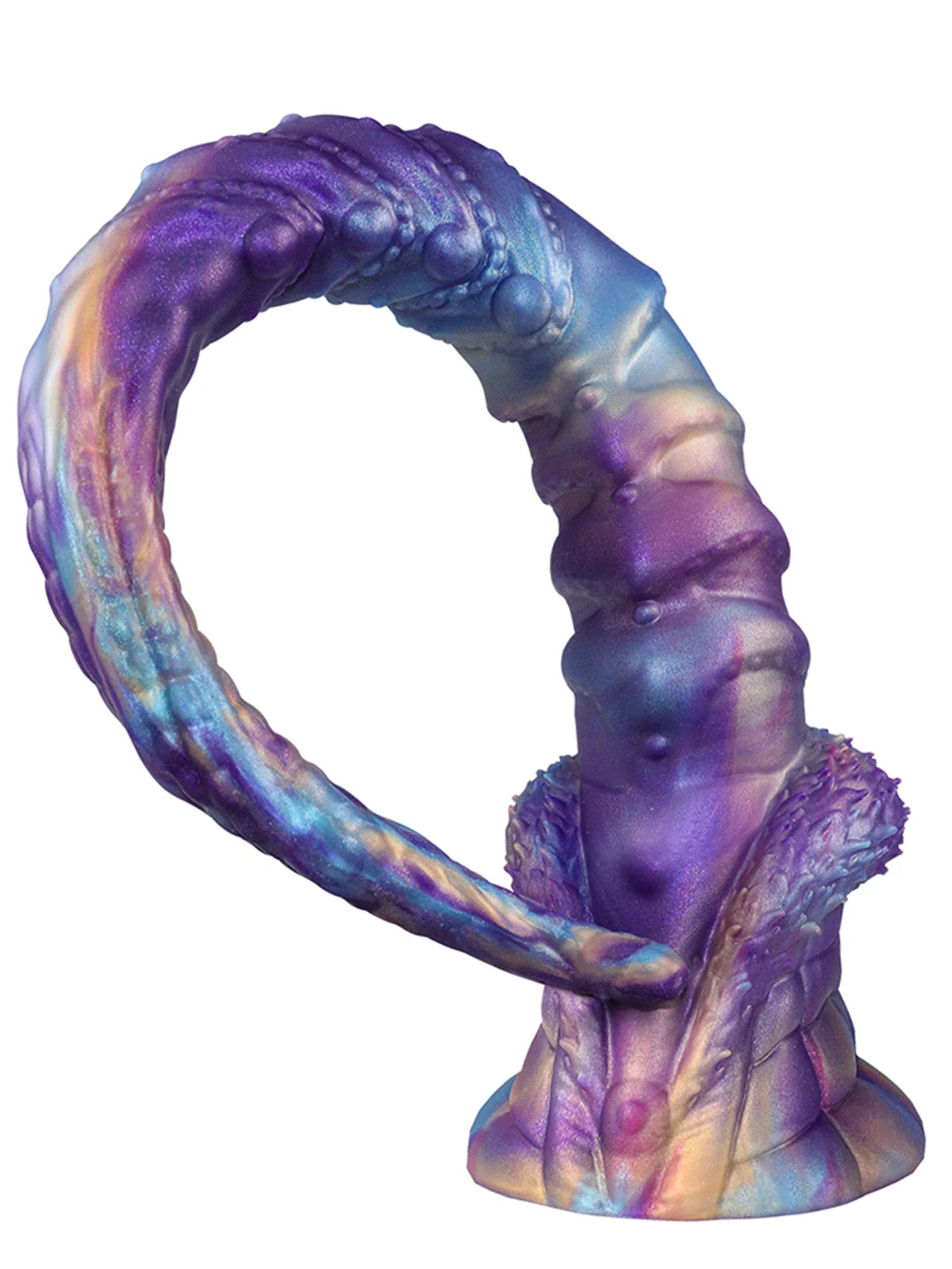Vylix: 17.5″ x 3″ Spiral Shaft Fantasy Silicone Tentacle Dildo