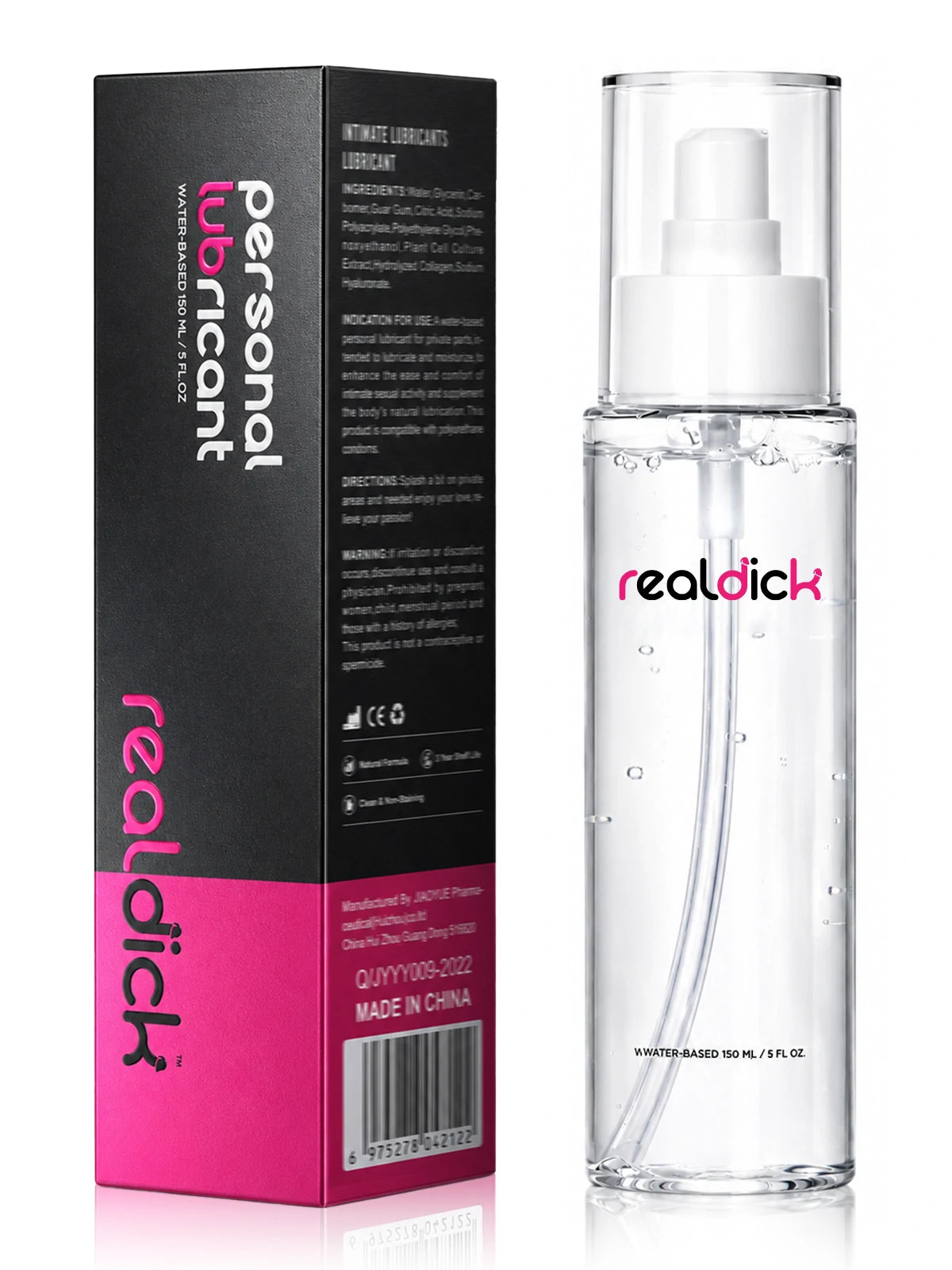 XX3: 150ml Water-Based Lubricant for Dildos & Sex Toys
