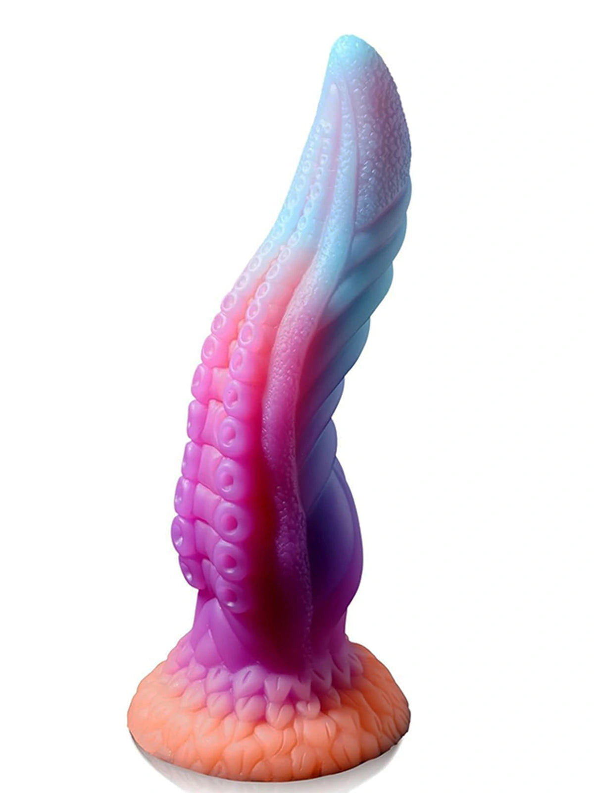 Xylox: 9.8″ x 2.4″ Glow-in-the-ark Silicone Octopus Dildo