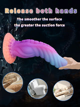Xylox: 9.8″ x 2.4″ Glow-in-the-ark Silicone Octopus Dildo