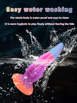 Xylox: 9.8″ x 2.4″ Glow-in-the-ark Silicone Octopus Dildo