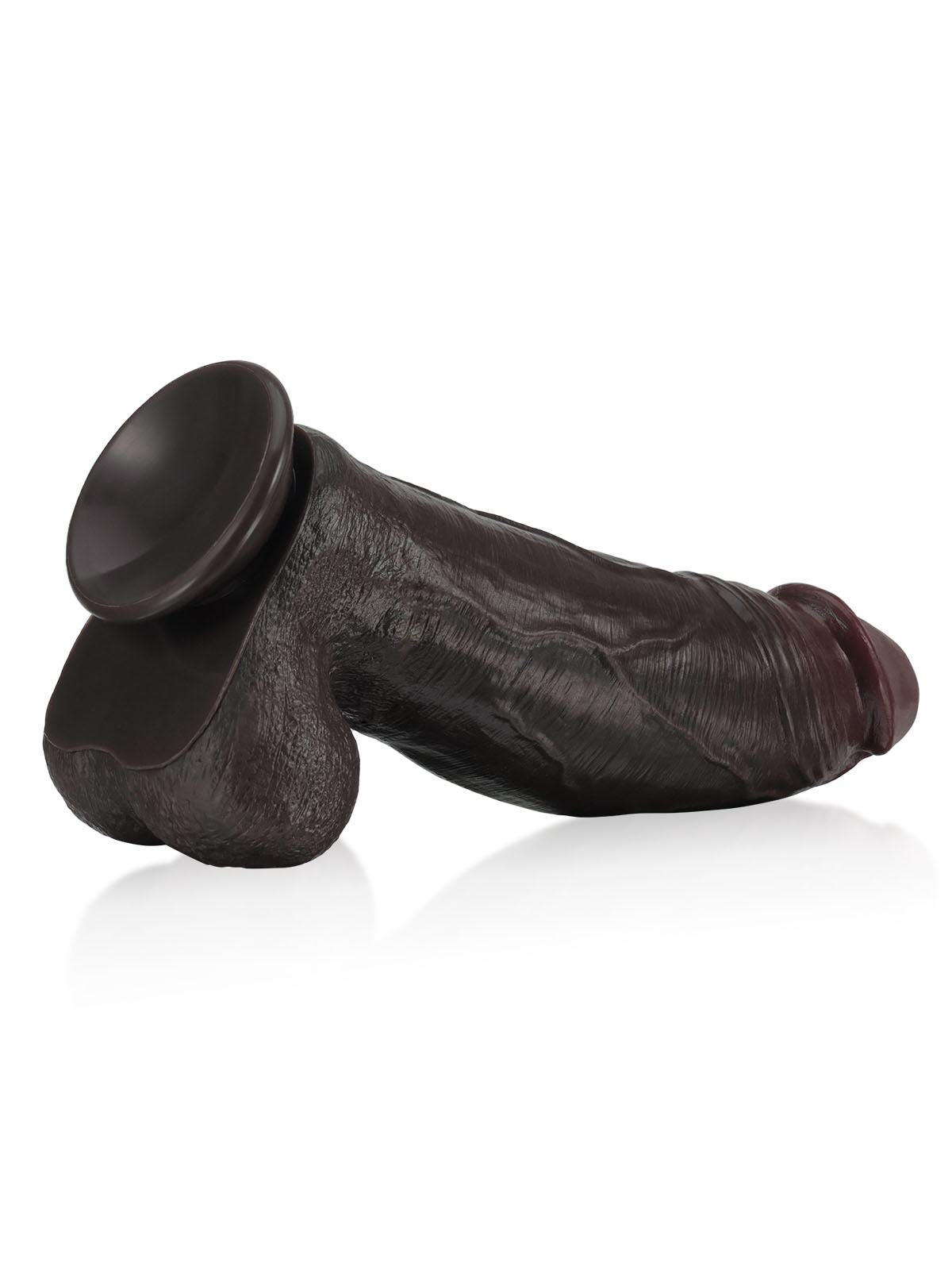 Hugedildo.com Zeus 11-inch BBC Black Strong Extra Huge Thick Dual Density Dildo