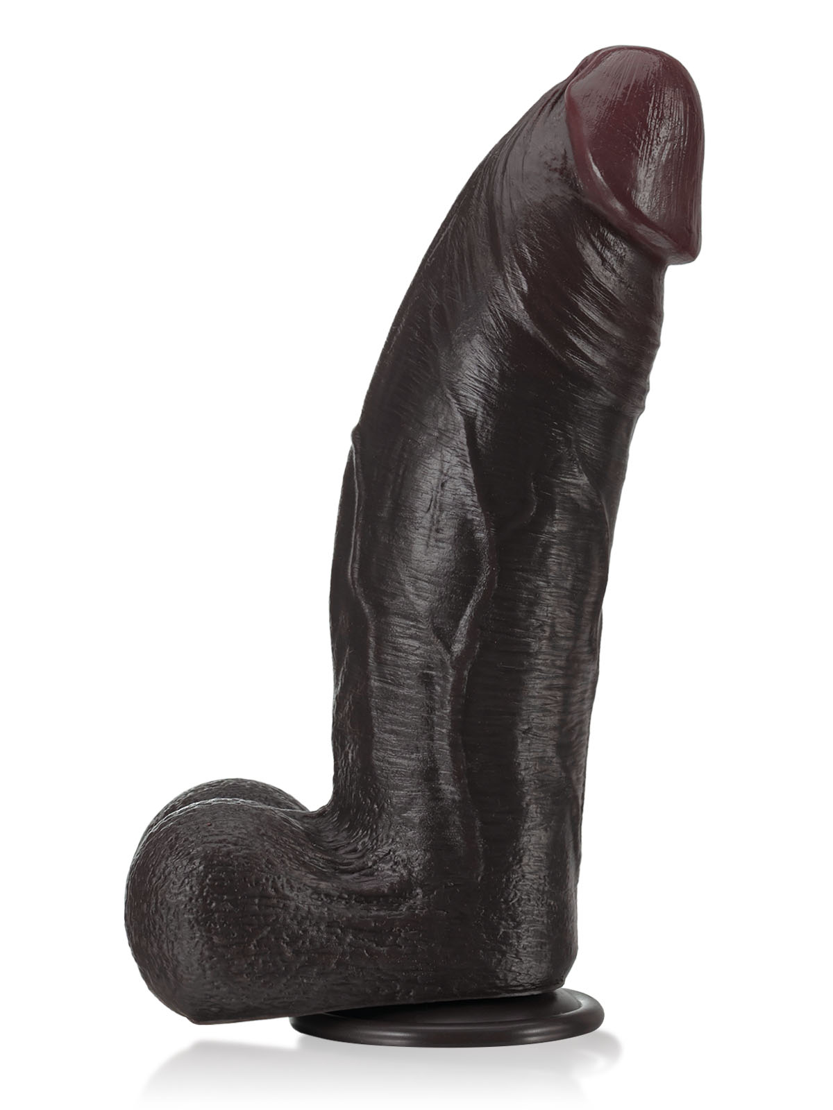 Hugedildo.com Zeus 11-inch BBC Black Strong Extra Huge Thick Dual Density Dildo