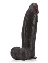 Hugedildo.com Zeus 11-inch BBC Black Strong Extra Huge Thick Dual Density Dildo