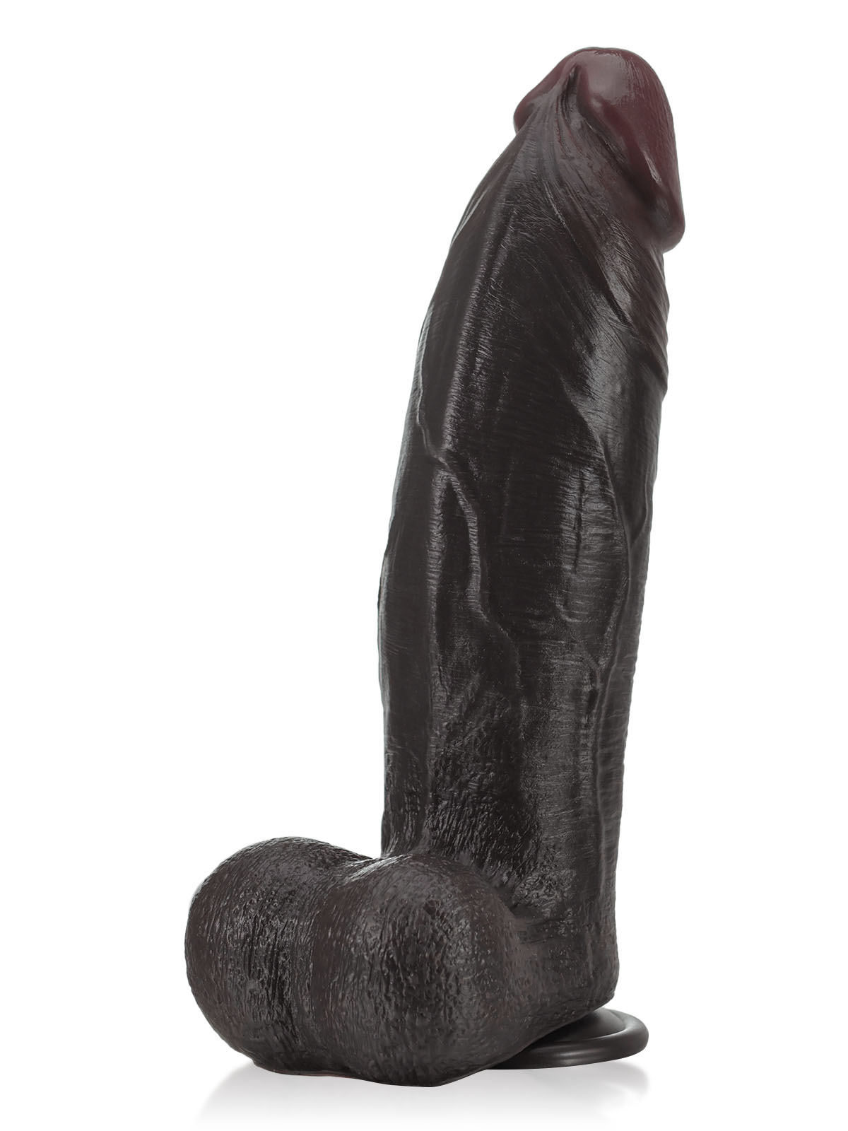 Hugedildo.com Zeus 11-inch BBC Black Strong Extra Huge Thick Dual Density Dildo