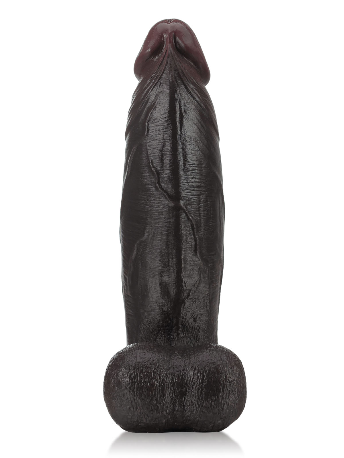 Hugedildo.com Zeus 11-inch BBC Black Strong Extra Huge Thick Dual Density Dildo