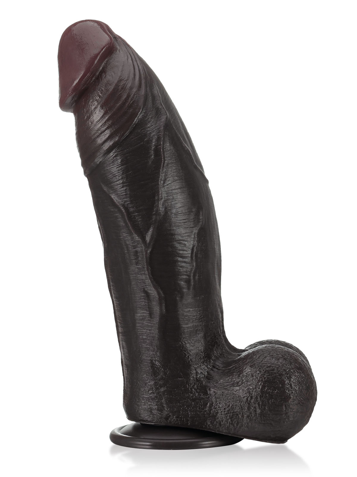 Hugedildo.com Zeus 11-inch BBC Black Strong Extra Huge Thick Dual Density Dildo