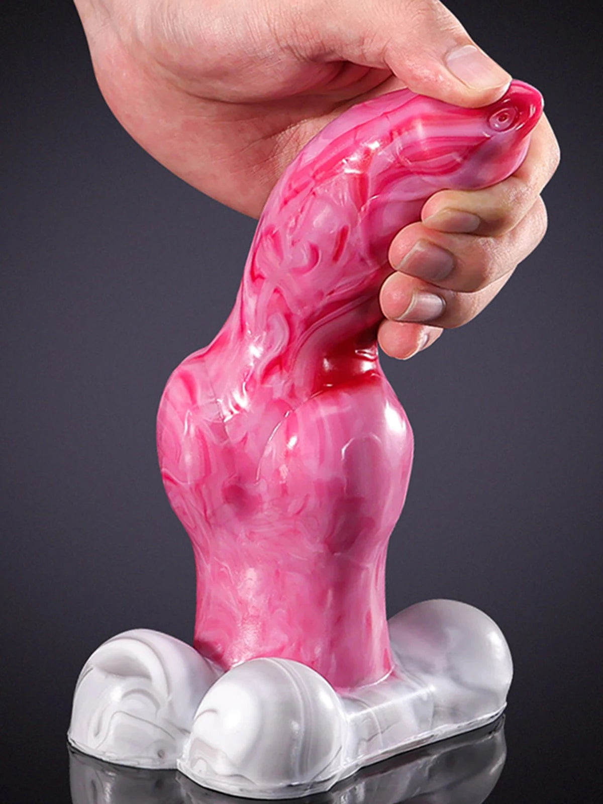 Zorn: 9′′ x 2.7′′ Realistic Pointed Glans Liquid Silicone Dog Dildo