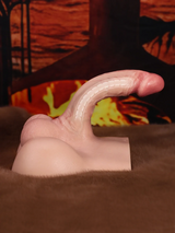 Hugedildo.com Silas 7-inch Realistic Torso Dildo with Full Ball Package and keel Inside