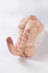 Hugedildo.com Rook 4LB Small Silicone Torso Dildo with Realistic Blowjob Tunnel