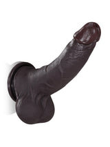 Hugedildo.com Billy 8-inch Black Sliding Skin Dildo With Moving Balls