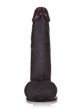 Hugedildo.com Billy 8-inch Black Sliding Skin Dildo With Moving Balls