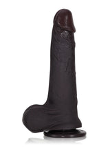 Hugedildo.com Billy 8-inch Black Sliding Skin Dildo With Moving Balls