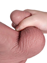 Hugedildo.com Ford 10-inch Realistic Uncut Dildo with Sliding Skin and Low Hanging Balls