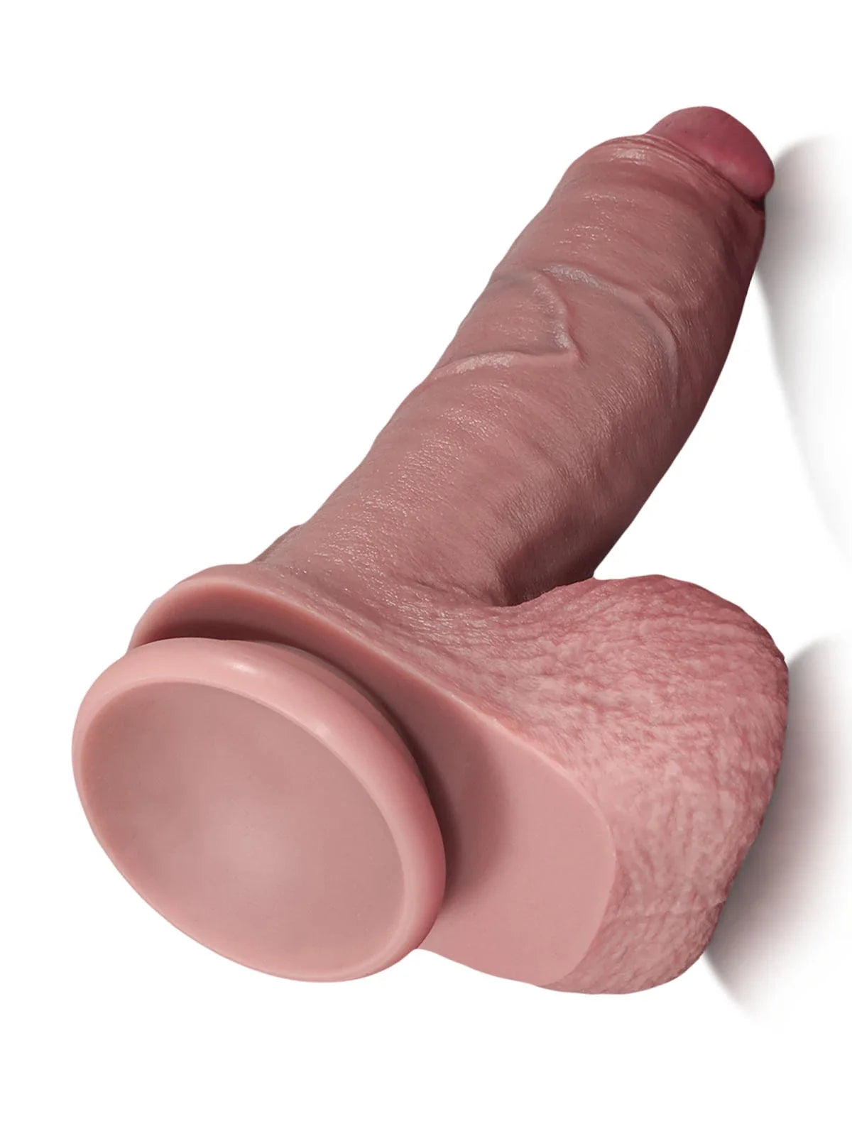 Hugedildo.com Ford 10-inch Realistic Uncut Dildo with Sliding Skin and Low Hanging Balls