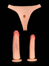 Hugedildo.com Thalyn Lifelike Silicone Strap-On with Interchangeable Realistic Shaft
