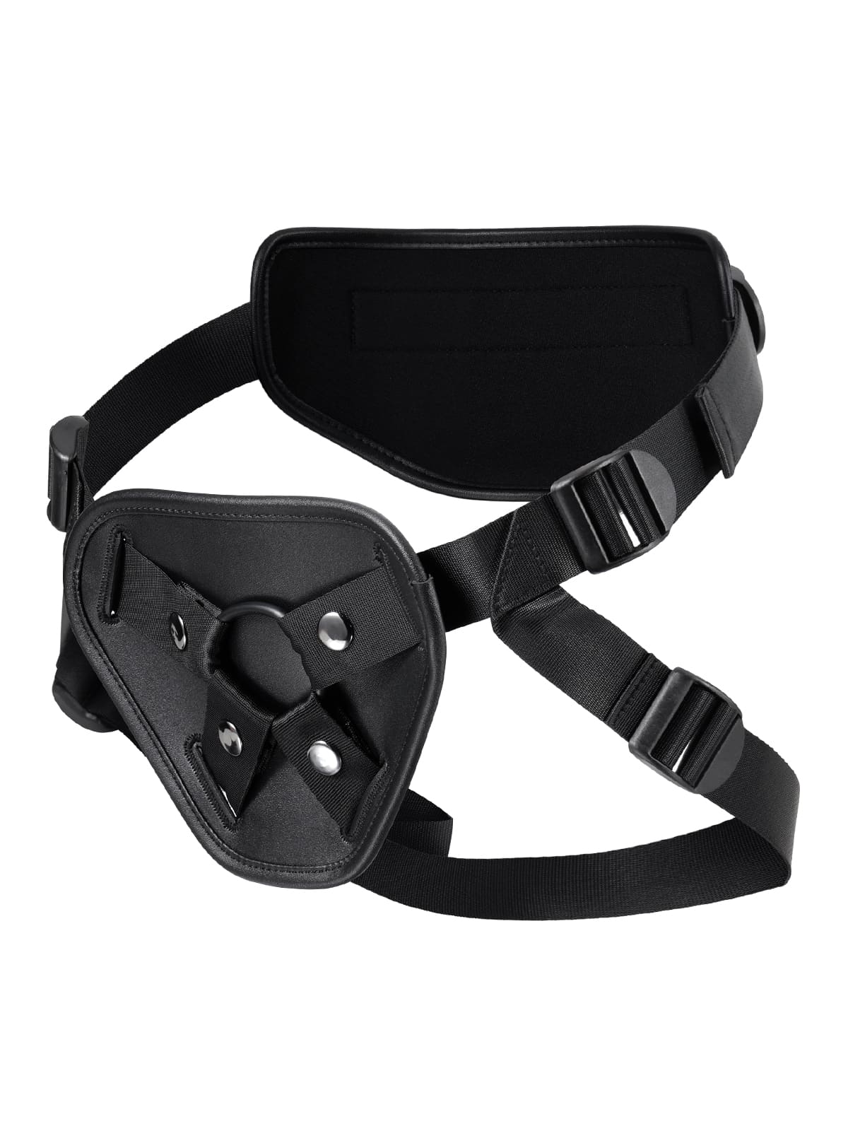 Hugedildo.com Black Strap Available In 3 Sizes Of Rings