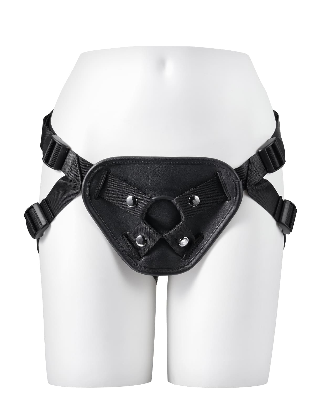 Hugedildo.com Black Strap Available In 3 Sizes Of Rings