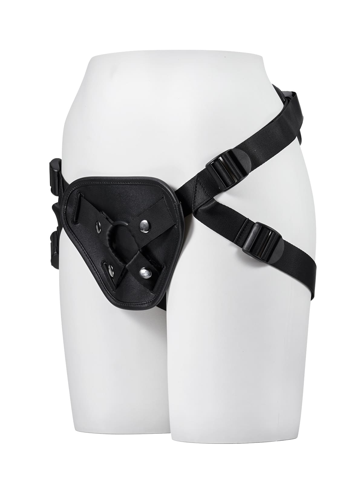 Hugedildo.com Black Strap Available In 3 Sizes Of Rings