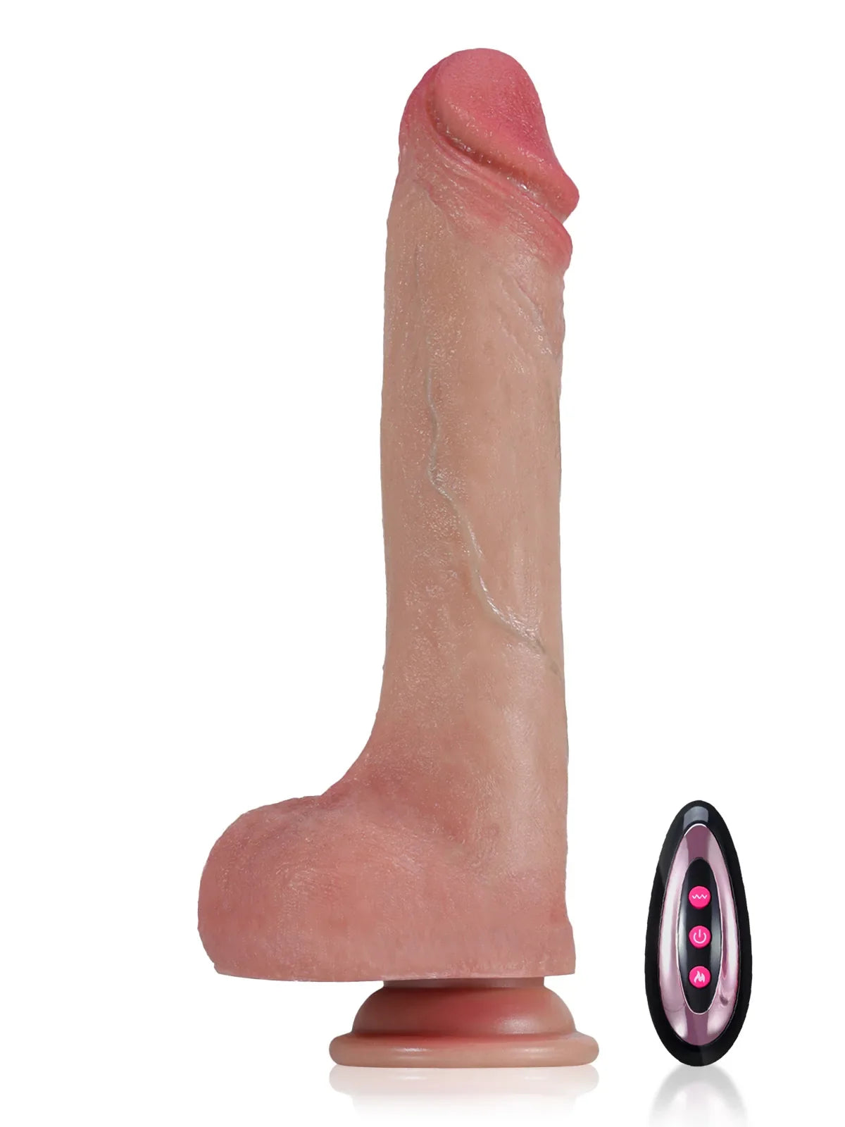 Hugedildo.com Benjamin 9-inch Flesh Soft Sliding Skin Thrusting Dildo