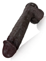 Hugedildo.com Adrianus 11-inch Black Big Vibrating Thrusting Dildo 7 Modes Thrusting and 3 Modes Vibrating