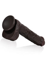 Hugedildo.com Adrianus 11-inch Black Big Vibrating Thrusting Dildo 7 Modes Thrusting and 3 Modes Vibrating