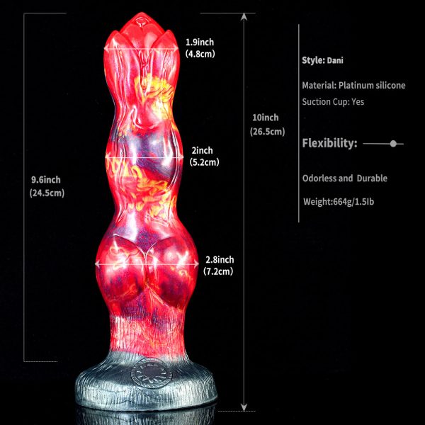 Silicone Dildo 10  Inch Real Feel Dog Dildo With Glans 4